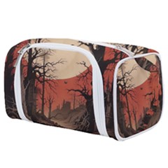 Comic Gothic Macabre Vampire Haunted Red Sky Toiletries Pouch