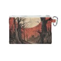 Comic Gothic Macabre Vampire Haunted Red Sky Canvas Cosmetic Bag (Medium) View2