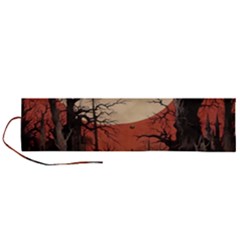 Comic Gothic Macabre Vampire Haunted Red Sky Roll Up Canvas Pencil Holder (l) by Maspions