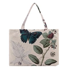 Butterflies Butterfly Botanical Nature Sketch Junk Journal Field Notes Paper Vintage Ephemera Medium Tote Bag