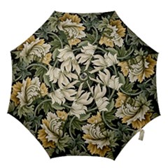 Flower Blossom Bloom Botanical Spring Nature Floral Pattern Leaves Hook Handle Umbrellas (medium)