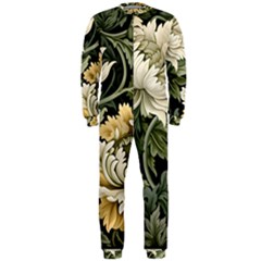 Flower Blossom Bloom Botanical Spring Nature Floral Pattern Leaves Onepiece Jumpsuit (men)