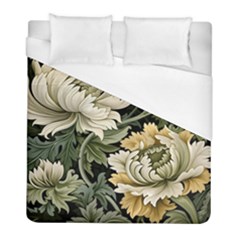 Flower Blossom Bloom Botanical Spring Nature Floral Pattern Leaves Duvet Cover (full/ Double Size)