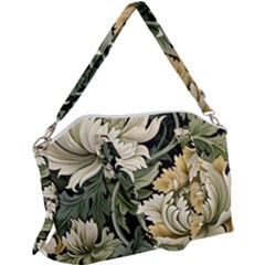 Flower Blossom Bloom Botanical Spring Nature Floral Pattern Leaves Canvas Crossbody Bag