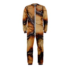 Texture Woodgrain Pattern Nature Wood Pattern Onepiece Jumpsuit (kids)