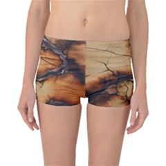 Texture Woodgrain Pattern Nature Wood Pattern Boyleg Bikini Bottoms