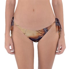 Texture Woodgrain Pattern Nature Wood Pattern Reversible Bikini Bottoms