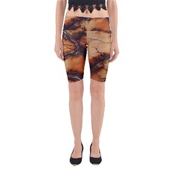 Texture Woodgrain Pattern Nature Wood Pattern Yoga Cropped Leggings