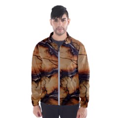 Texture Woodgrain Pattern Nature Wood Pattern Men s Windbreaker