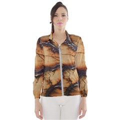 Texture Woodgrain Pattern Nature Wood Pattern Women s Windbreaker