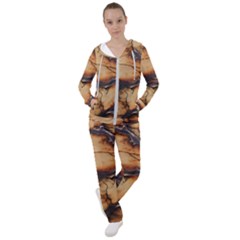 Texture Woodgrain Pattern Nature Wood Pattern Women s Tracksuit