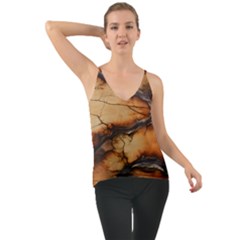 Texture Woodgrain Pattern Nature Wood Pattern Chiffon Cami