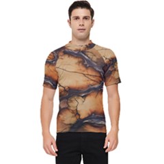 Texture Woodgrain Pattern Nature Wood Pattern Men s Short Sleeve Rash Guard