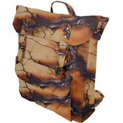 Texture Woodgrain Pattern Nature Wood Pattern Buckle Up Backpack by Maspions