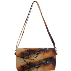 Texture Woodgrain Pattern Nature Wood Pattern Removable Strap Clutch Bag