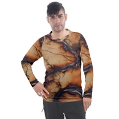 Texture Woodgrain Pattern Nature Wood Pattern Men s Pique Long Sleeve T-shirt