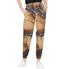 Texture Woodgrain Pattern Nature Wood Pattern Women s Tapered Pants