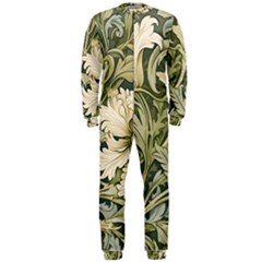 Flower Floral Pattern Floral Digital Paper Spring Flora Botanical Blossom Bloom Vintage Art Onepiece Jumpsuit (men)