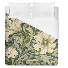 Flower Floral Pattern Floral Digital Paper Spring Flora Botanical Blossom Bloom Vintage Art Duvet Cover (queen Size)