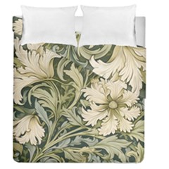 Flower Floral Pattern Floral Digital Paper Spring Flora Botanical Blossom Bloom Vintage Art Duvet Cover Double Side (queen Size)