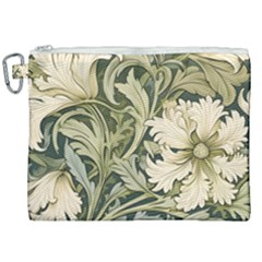 Flower Floral Pattern Floral Digital Paper Spring Flora Botanical Blossom Bloom Vintage Art Canvas Cosmetic Bag (xxl)