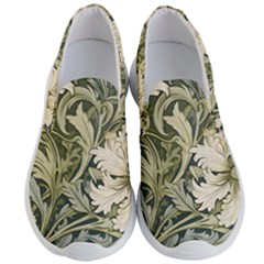 Flower Floral Pattern Floral Digital Paper Spring Flora Botanical Blossom Bloom Vintage Art Men s Lightweight Slip Ons by Maspions