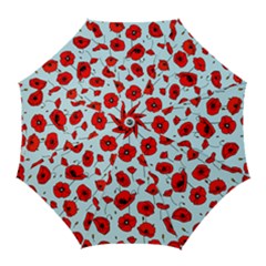 Poppies Flowers Red Seamless Pattern Golf Umbrellas