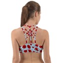 Poppies Flowers Red Seamless Pattern Back Web Sports Bra View2