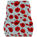 Poppies Flowers Red Seamless Pattern Car Seat Back Cushion  View2