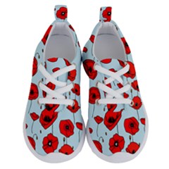 Poppies Flowers Red Seamless Pattern Running Shoes by Maspions