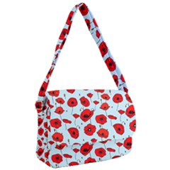 Poppies Flowers Red Seamless Pattern Courier Bag