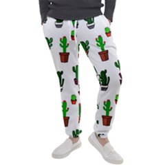 Cactus Plants Background Pattern Seamless Men s Jogger Sweatpants by Maspions