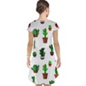 Cactus Plants Background Pattern Seamless Cap Sleeve Nightdress View2