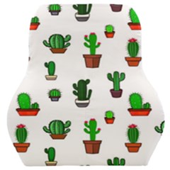 Cactus Plants Background Pattern Seamless Car Seat Back Cushion 