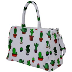 Cactus Plants Background Pattern Seamless Duffel Travel Bag