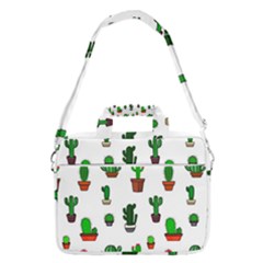 Cactus Plants Background Pattern Seamless Macbook Pro 13  Shoulder Laptop Bag  by Maspions