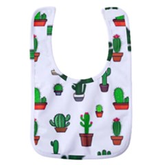 Cactus Plants Background Pattern Seamless Baby Bib