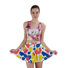 Colored Blots Painting Abstract Art Expression Creation Color Palette Paints Smears Experiments Mode Mini Skirt