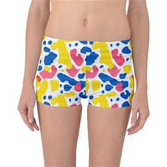 Colored Blots Painting Abstract Art Expression Creation Color Palette Paints Smears Experiments Mode Reversible Boyleg Bikini Bottoms