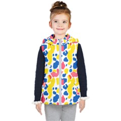 Colored Blots Painting Abstract Art Expression Creation Color Palette Paints Smears Experiments Mode Kids  Hooded Puffer Vest