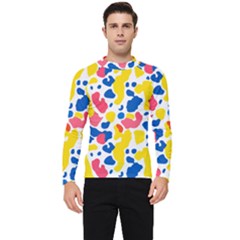 Colored Blots Painting Abstract Art Expression Creation Color Palette Paints Smears Experiments Mode Men s Long Sleeve Rash Guard by Maspions