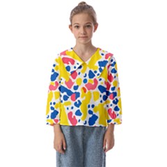 Colored Blots Painting Abstract Art Expression Creation Color Palette Paints Smears Experiments Mode Kids  Sailor Shirt