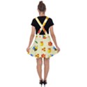 Seamless Honey Bee Texture Flowers Nature Leaves Honeycomb Hive Beekeeping Watercolor Pattern Velvet Suspender Skater Skirt View2