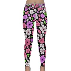 Flowers Floral Pattern Digital Texture Beautiful Classic Yoga Leggings