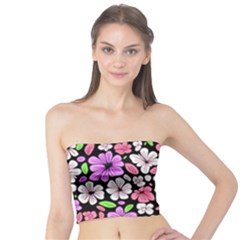 Flowers Floral Pattern Digital Texture Beautiful Tube Top