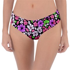 Flowers Floral Pattern Digital Texture Beautiful Reversible Classic Bikini Bottoms