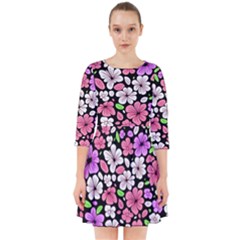 Flowers Floral Pattern Digital Texture Beautiful Smock Dress