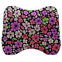 Flowers Floral Pattern Digital Texture Beautiful Velour Head Support Cushion