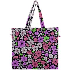 Flowers Floral Pattern Digital Texture Beautiful Canvas Travel Bag