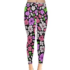 Flowers Floral Pattern Digital Texture Beautiful Inside Out Leggings